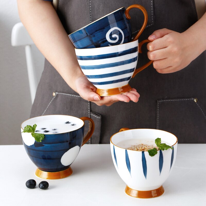 Schaarhandvat koffiemok, koffie thee mok cadeau voor kapper grote capaciteit keramische beker leuke kapper kunst theekop cadeau kapper mokken, kapper geschenken voor vrouwen (zwart