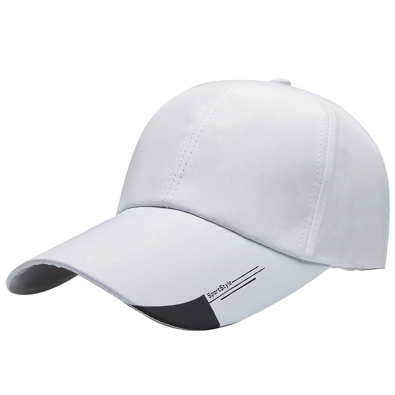 Männer Koreanische Baseball Kappe Im Freien Angeln Hut Brief Drucken Dad Hut AdjustableStreet Hüfte Hop Trucker Cap Baseball Hüte: WHITE