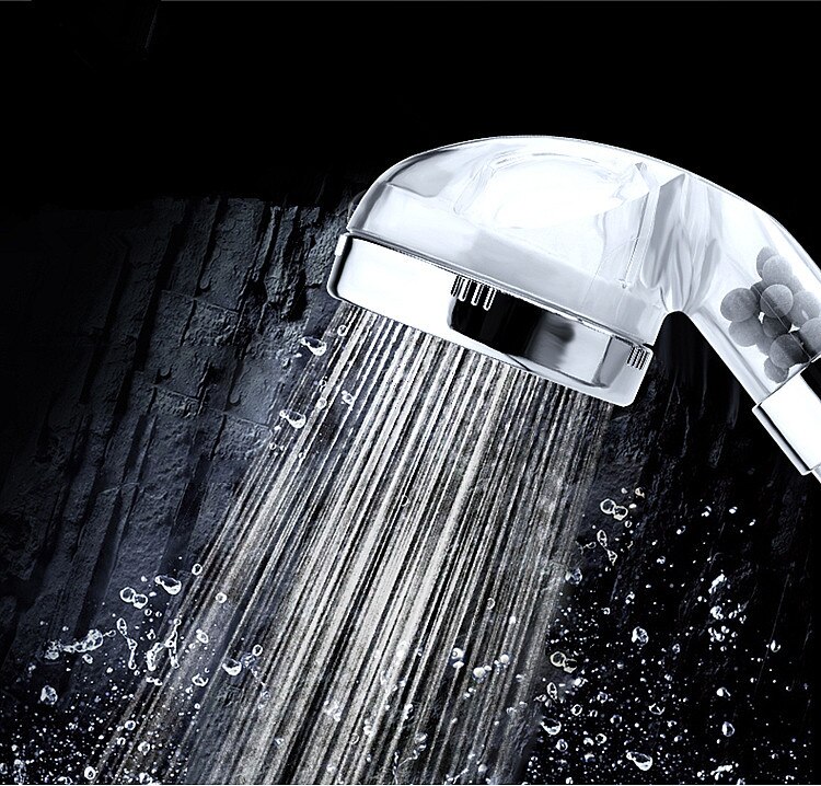Function Adjustable Jetting Shower Head Bathroom High Pressure Water Handheld Saving Anion Filter SPA Shower Headswers