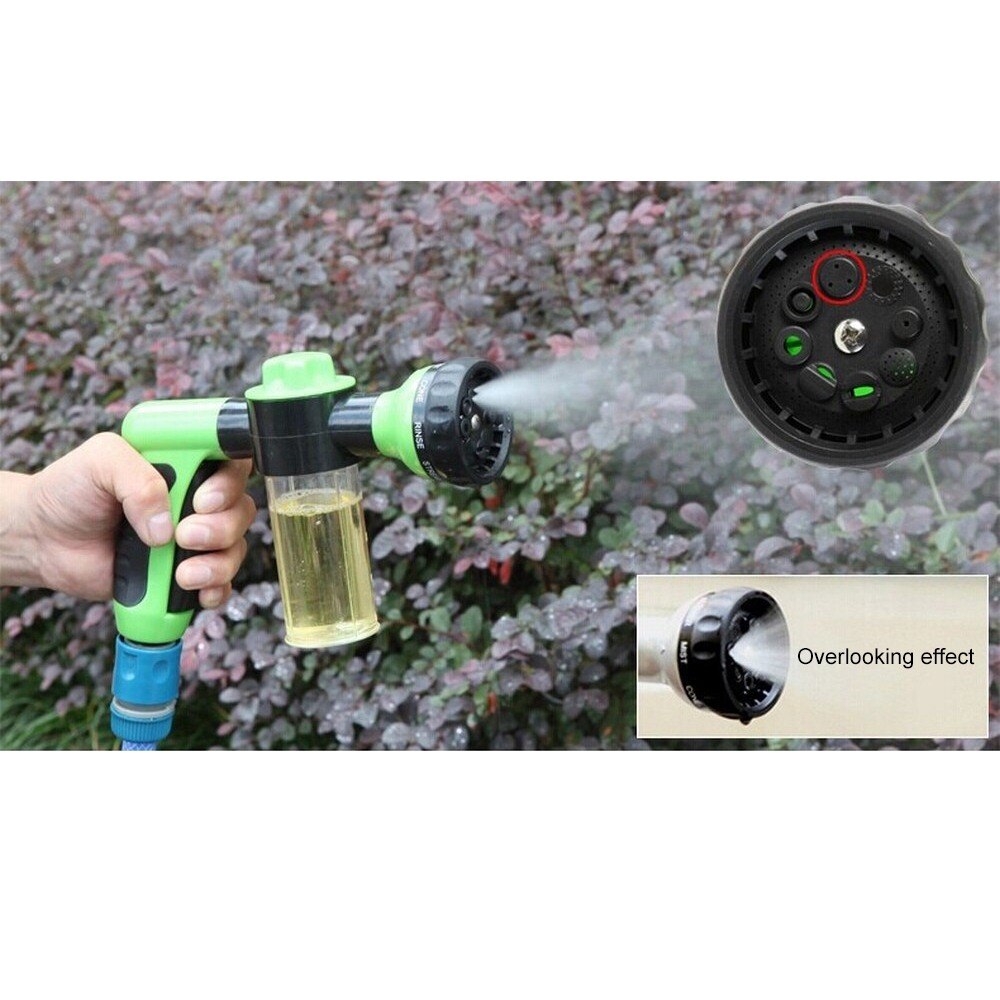 High Pressure Water Gun 46cm High Power Power Jet Garden Washer Hose Wand Nozzle Sprayer Watering Spray Sprinkler Cleaning Tool: black