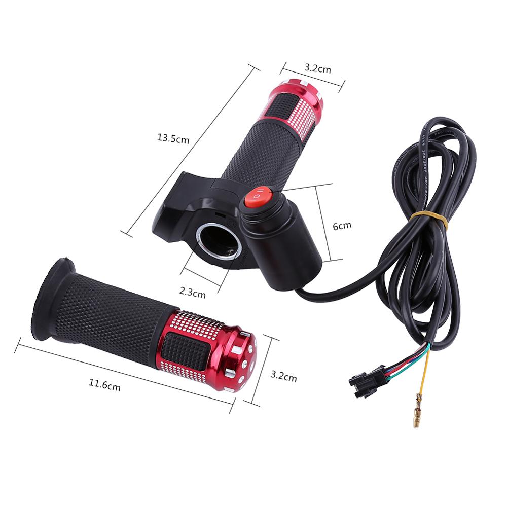 Elektrische Fiets Motorbike Half Pols Throttle E-Bike Elektrische Scooter Gashendel Stuur Led Display Indicator