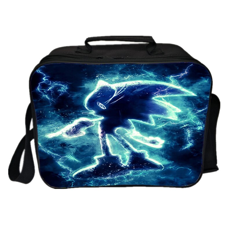 Sonic Mittagessen Tasche Picknick Isolierung Tasche Neue Studenten Kühlen Arbeiter Mittagessen Box Jungen Mädchen Jugendliche Kind Cartoon Tasche: 4