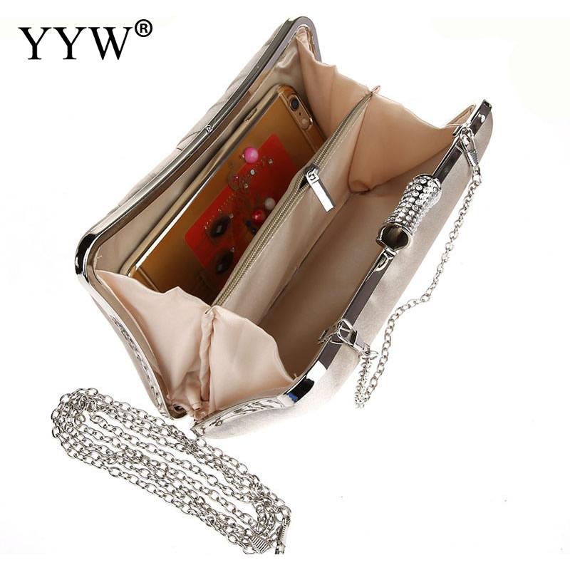 YYW Frauen Abendgesellschaft Neue Dame Handtasche Mit Kette Schulter Handtaschen Bolsas Mujer Kleinen Geldbeutel Schild Kupplungen