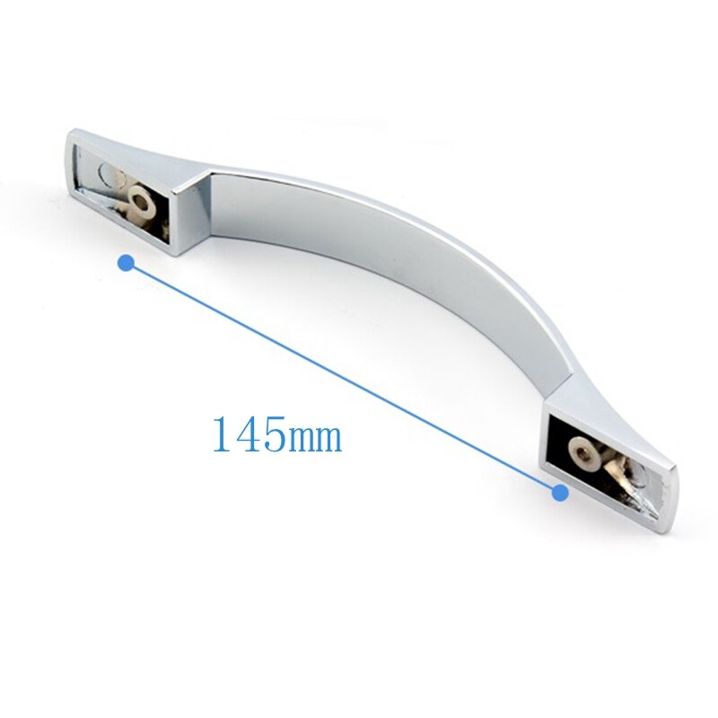 Shower Room Bathroom Sliding Glass Door Handle Shift Door Back to Back Handle Alloy Bilateral Shower Door Handle 145mm Chrome