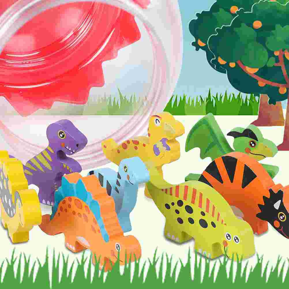 8pcs Wooden Funny Early Education Model Playthings for Kids Children Toddlers with 1pc Egg