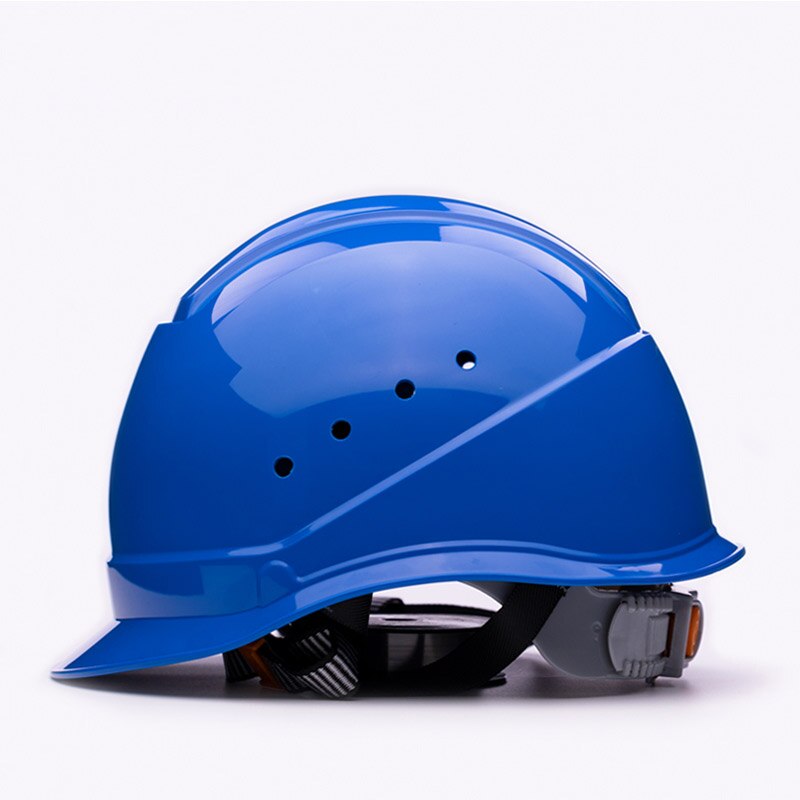 Hard Hat Breathable Protective Helmet Anti-impact Construction Safety Helmet ABS Work Cap: Blue