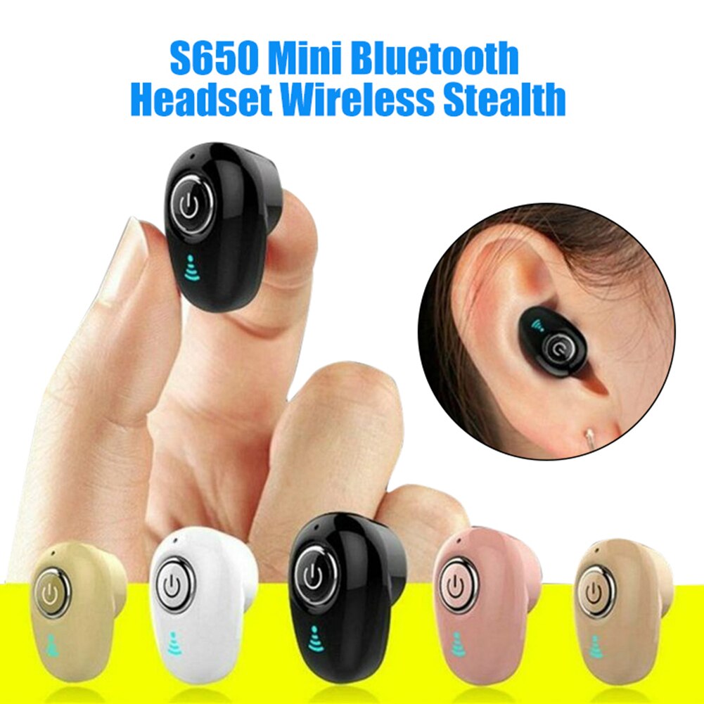 S650 portátil Mini inalámbrico estéreo Bluetooth 4,1 deportes auricular dentro del oído