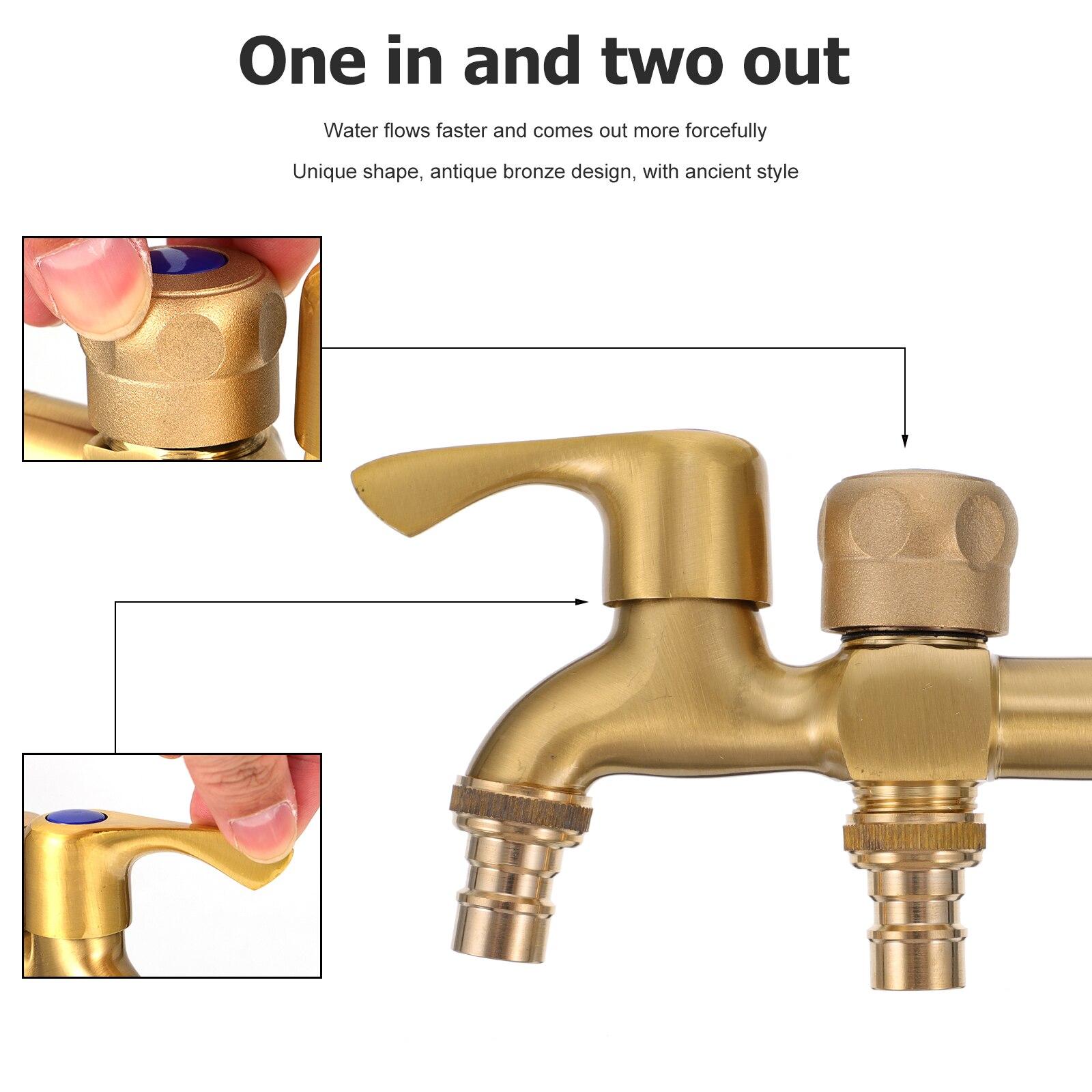 1pc Dual-purpose Home Copper Washing Machine