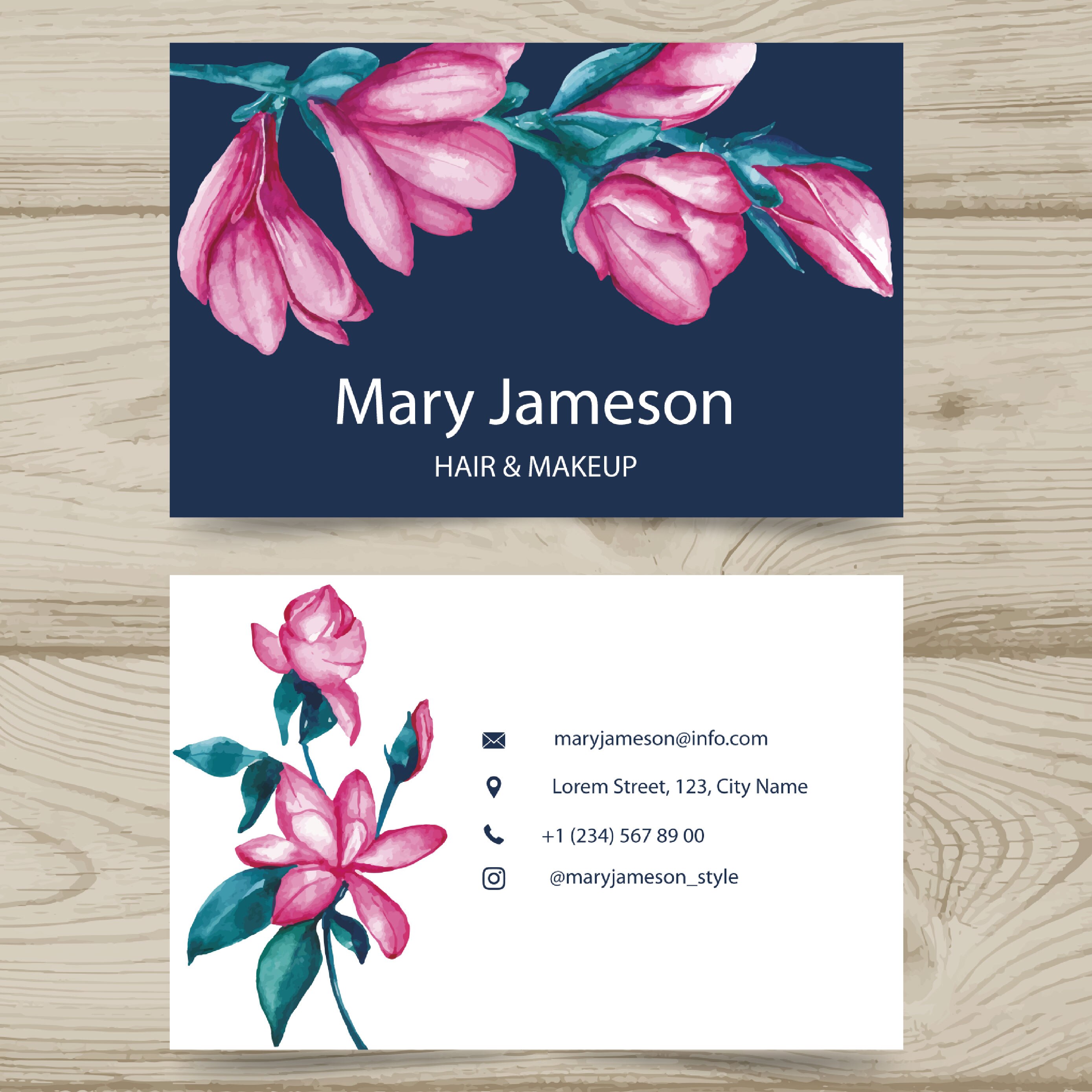 Free and customization of high-end business cards with double-sided printing