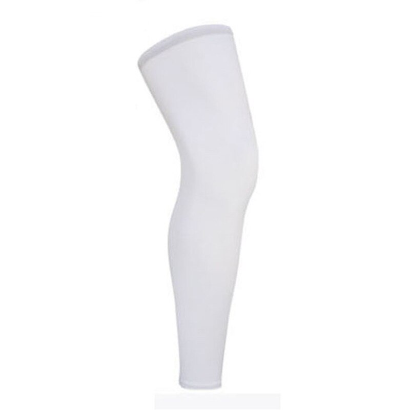 Sport Knie Pads Warm Compressie Leggings Outdoor Basketbal Voetbal Beschermende Kleding: WHITE / Xl