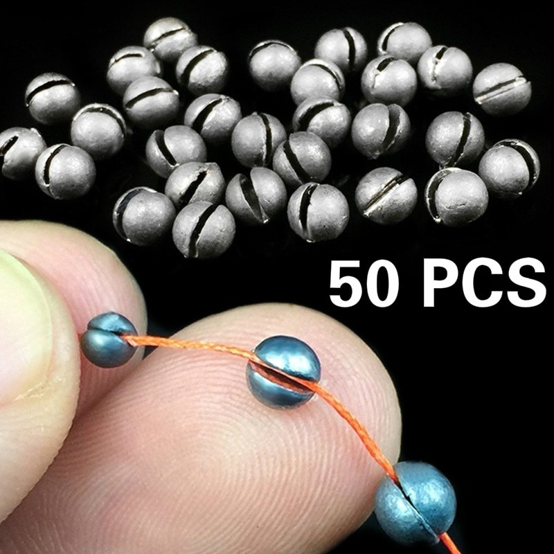 25Pcs / set Pêche Poids en plomb Poids de plomb de pêche au plomb pour toutes les eaux 50g | FR