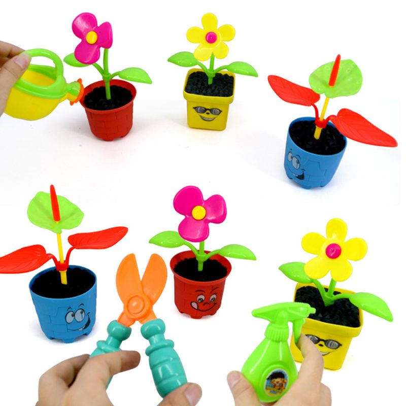 1 Set Plastic Bloem Planten Tool Speelgoed Kinderen Speelhuis Spel Tuin Speelgoed Voor Meisjes Jongens