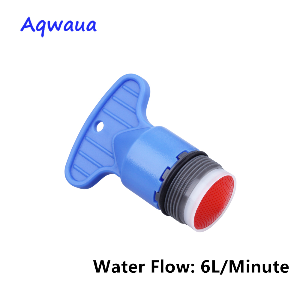 Aqwaua Wasserhahn Belüfter Verstecken-in Ader 16,5 MM 6- 8L Auslauf Filter Bubbler Mit DIY Installieren Werkzeug einstellen für Schlecht Wasserhahn für Küche: M16.5-6Lset