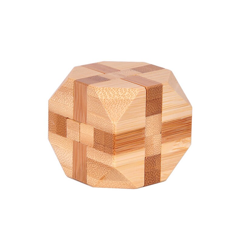 Holz 3D IQ Puzzle Kongming Schlösser Luban Lock Gehirn Teaser Logic Puzzle Cube Pädagogisches IQ Spiel Spielzeug für Erwachsene Kinder jugendliche: 2