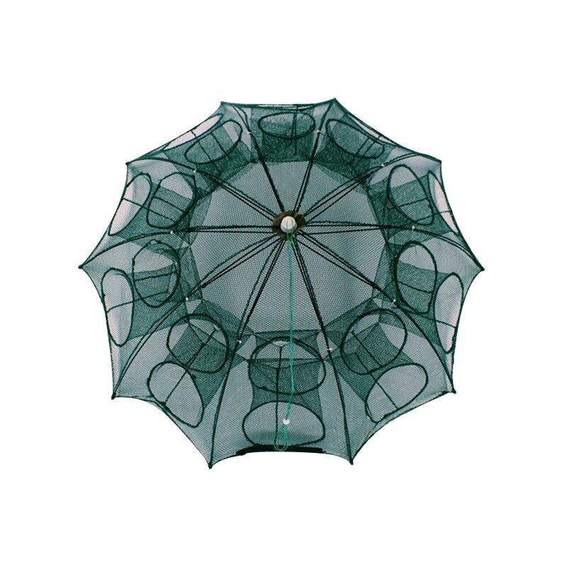 4/6/8/12/16 Hole Fishing Net Folded Portable Hexagon Fish Network Automatic Fishing Shrimp Trap Fish Minnow Crab Baits Cast Mesh