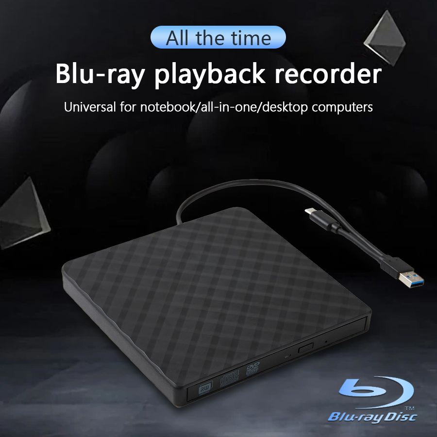 2 in 1 USB 3,0 Typ C schlanke externe DVD RW CD Writer Drive Brenner Reader Player optische Laufwerke für Laptop PC tragbare DVD-Brenner