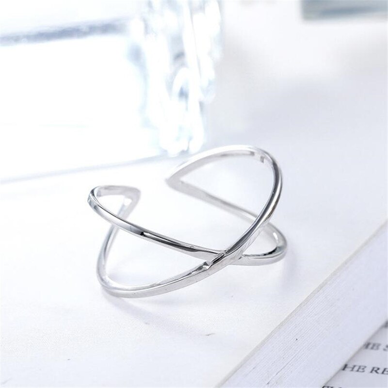 Charmant Open Kruis Ring Voor Vrouwen Vintage Boho Party Ringen Gothic Punk Sieraden Cadeaus Voor Meisjes