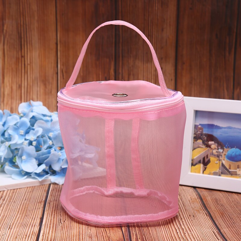 Sac rond pour fils à tricoter | Sac rond à tricoter, aiguilles à tricoter, fil, fourre-tout organisateur bricolage, panier de rangement de laine, accessoires d'outils de couture