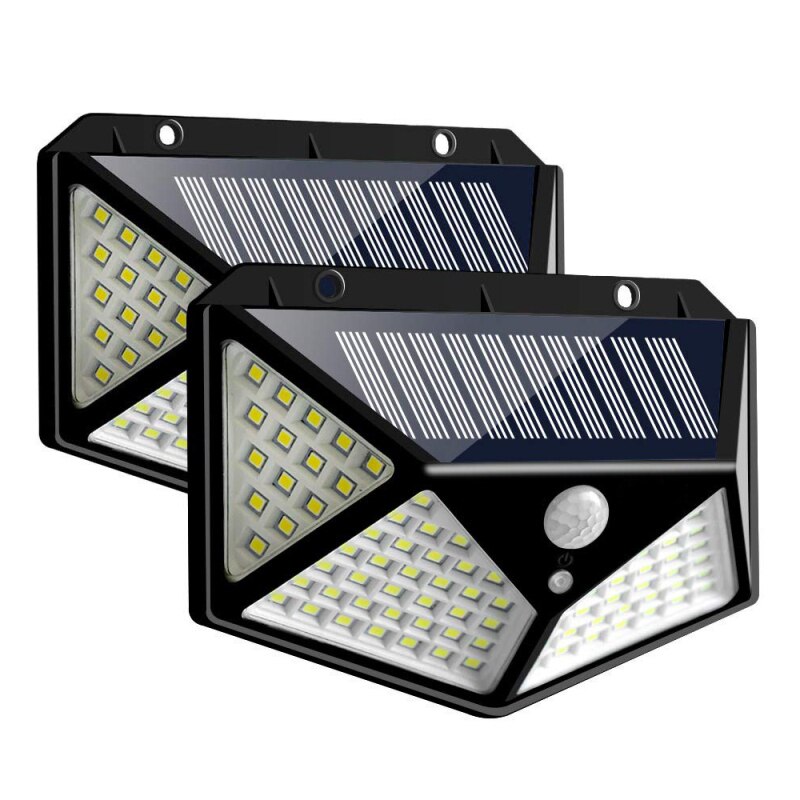 100 Led Waterdicht Solar Buitenlamp Outdoor Lamp Motion Sensor Detector Muur Light Path Garage Patio Verlichting Security Night Lig