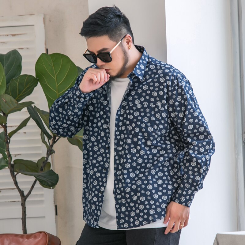 Plus Größe 5XL 6XL 7XL 8XL 9XL 10XL herren Geschäft lässig Druck Hemd Neue 100% Baumwolle verlieren Lange hülse Hemd Männlich