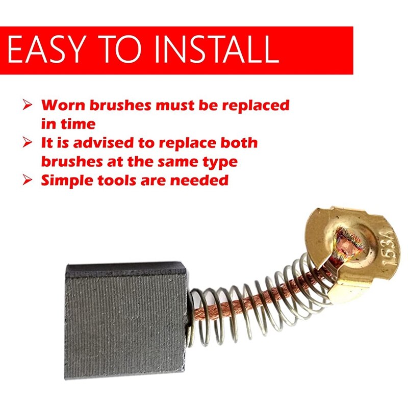 6-Pack Cb-157 Koolborstels Vervanging Koolborstels Voor Makita 181048-2,181047-4,194986-9,957805410 en Meer