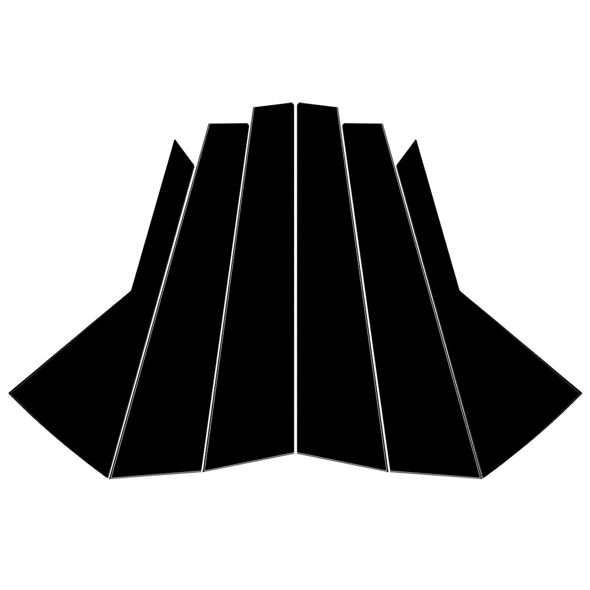 Car Exterior Door Window B C Pillar Mirror Plate Molding Cover Sticker Trim Chromium Styling For Hyundai Tucson