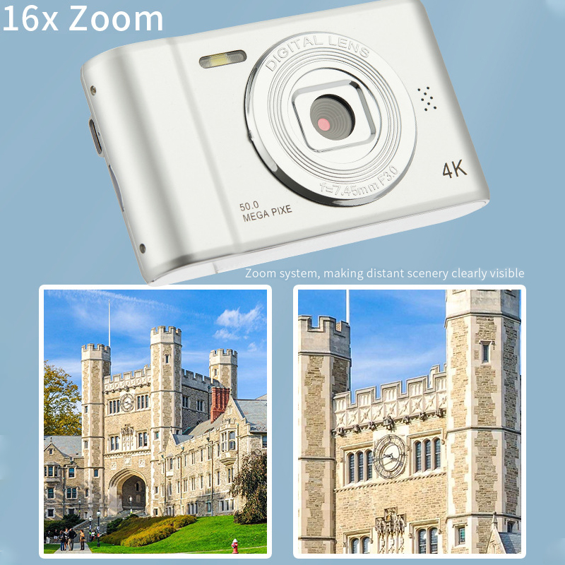 Xiaomi 4K Digital Camera Travel Selfie Camara 50MP HD Dual Lens Zoom Photography Screen Entry-Level Kids Campus Mini Retro Cam