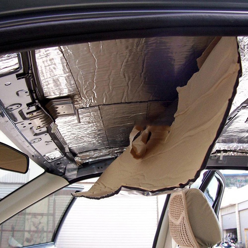 10mm bil truck firewall varme lyddæmper isoleringsmåtte støjisolering uld bil varme lyd termisk proofing pad 50*200cm