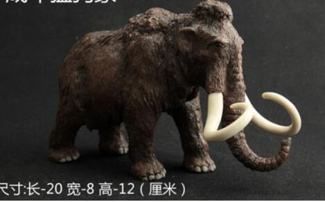 Modelo de juguete Animal de simulación, criatura prehistoria, elefante peludo de la Edad del Hielo: adult
