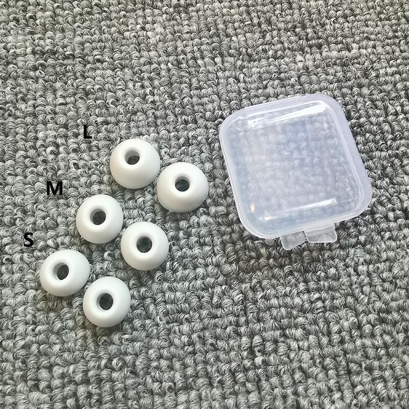 In-ear-öronsnäckor för beats studio buds hörlurar silikonfodral skydd lock byte av tips öronsnäckor öronsnäckor öronkuddar kudde 3 par: Grå sml