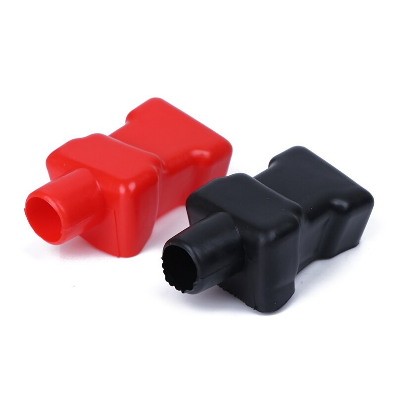 1 Pair Universal Car Battery Terminal Cap Negative Positive Terminal Covers Protector Replacement Batteries Car Accessories: MO005