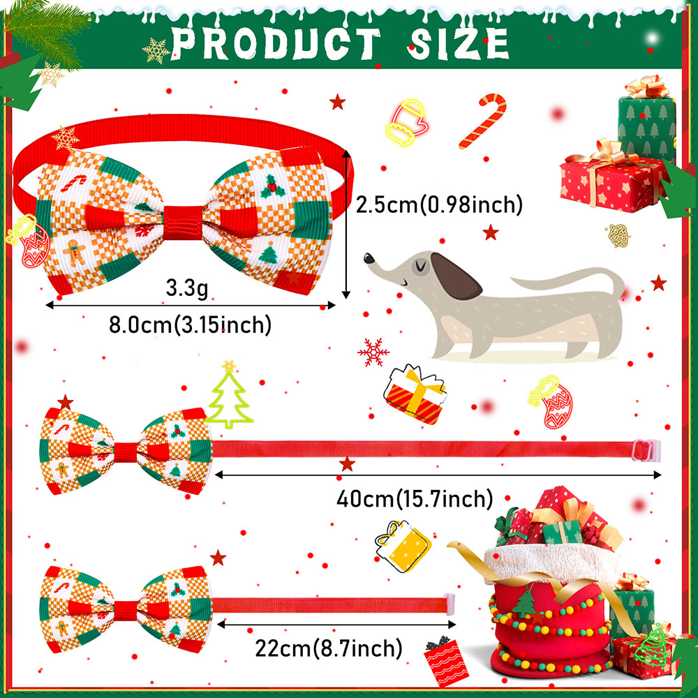 50/100 Stuks Kleine Hond Kat Strikjes Voor Kerst Hond Strikken Hond Kerst Grooming Hond Hond Puppy Vlinderdas Stropdassen Voor Honden Benodigdheden