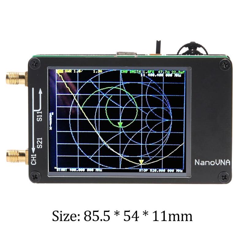 Network Antenna Analyzer Nano VNA-H Portable Digital LCD Display Vector Network MF HF VHF UHF Antenna Analyzer Standing Wave