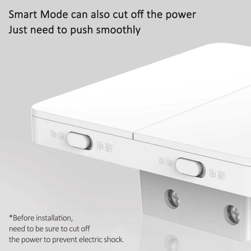 Slisaon Switch Wall Switch Open Dual Control Switch 2 Modes Flex Switch Over Intelligent Lamp Light Switch For Smart Home