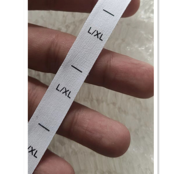 50 stuks Wit katoen Dubbele Maat Label voor volwassen XS/S S/M M/L L/XL XL/2XL Print Doek Maat Etiketten: Antiek Zilver