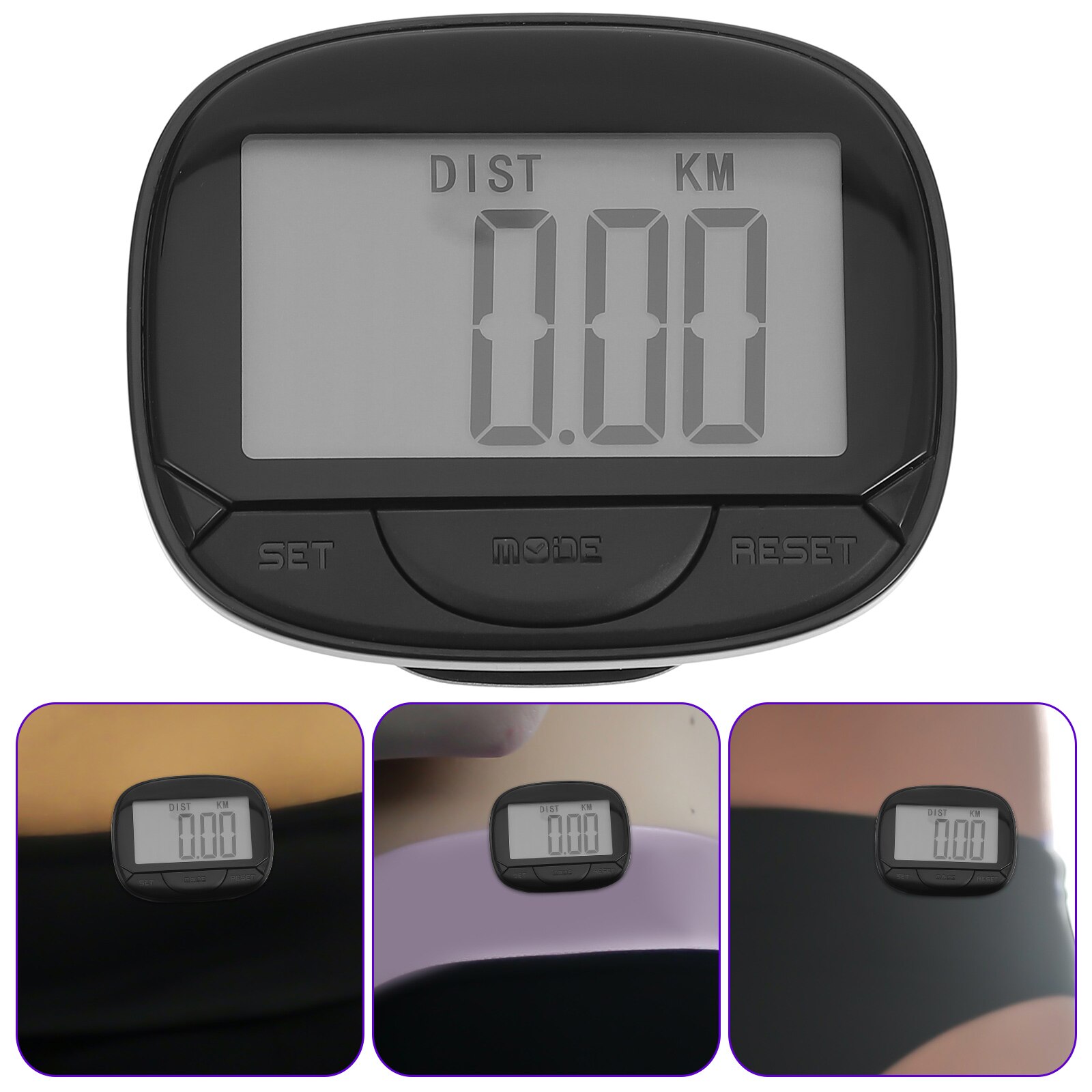 1 Set Pedometer with Clip Portable Pedometer Pedometer for Walking Sports Pedometer for Outdoor Walking Sports