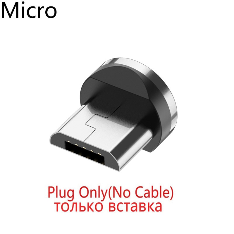 Ronde Magnetische Kabel plug Type C Micro USB C Stekkers Snelle Opladen Telefoon Microusb Type-C Magneet Charger Plug voor Samsung S9 S10