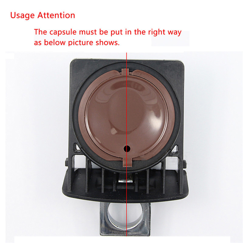 Cápsula de café recargable de plástico de 8 colores Compatible con modelos Dolce Gusto para rellenar cestas de filtro taza de café
