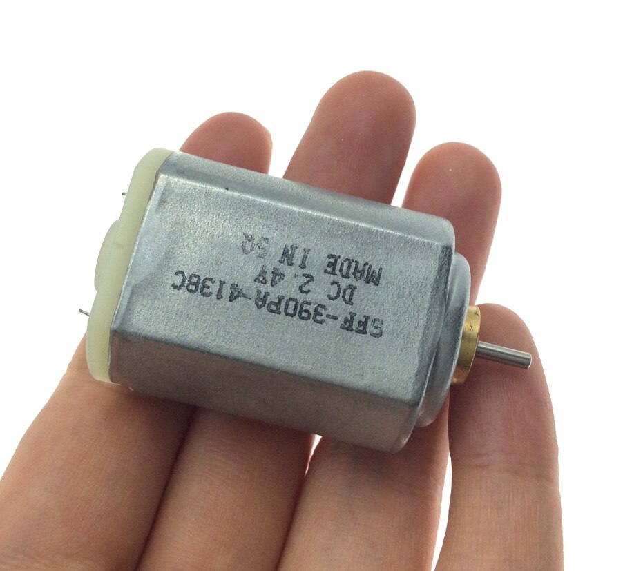 1 ud. FF-390/337 DC Micro 2,4 V 3,7 V cuchillo eléctrico de empuje cortadora de pelo máquina de afeitar contenedor de Motor de belleza: 1pc FF-390 337 2.4V