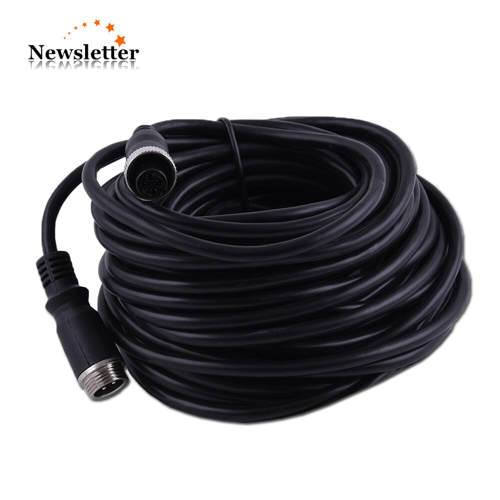 15Meter 4pin aviation extension cable 4 PIN Connector Video and Audio