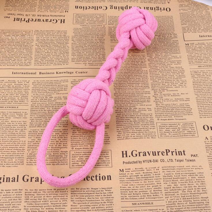 Kleurrijke Hond Touw Speelgoed Handgemaakte S L Gevlochten Huisdier Katoen Geweven Touw Katten Honden Tanden Reinigen Chew Speelgoed Knoop speelgoed