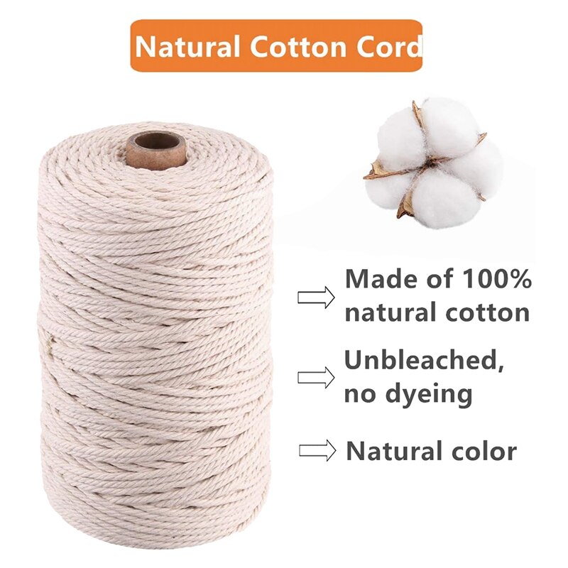 Craftdady Gewaxt polyester koord voor het maken van sieraden, kralen en macramé (169 m x 0,5 mm