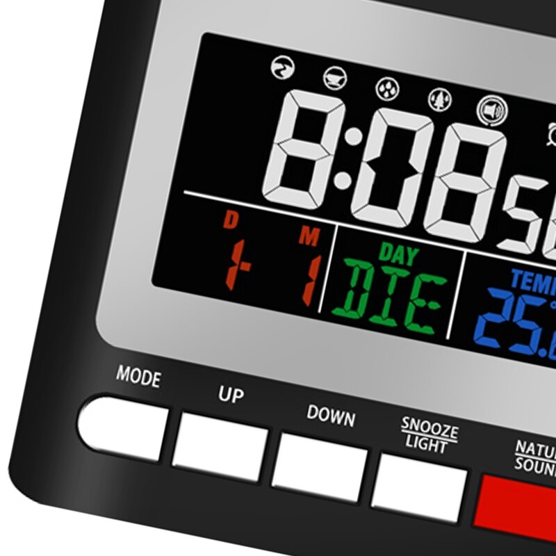 Hosome Projektion Wecker, Digitale Wecker auf Decke mit Innen Temperatur und 3 Einstellbare Projektion Helligkeit Witz