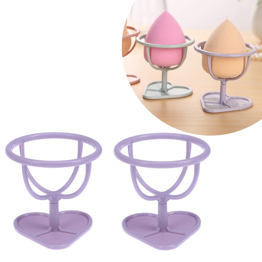 2 Stuks Poederdons Stand Houder Make Spons Opslag Plank Beugel Poederdons Droogrek Schoonheid Plank Holder Tool (licht