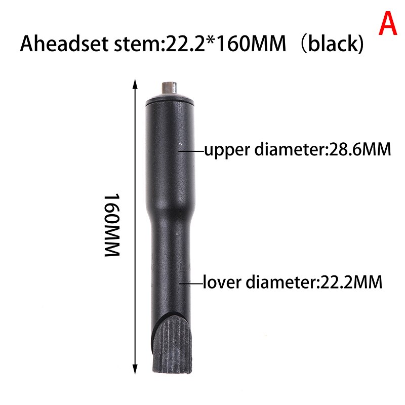 Cykelskaft kontrollrör förlänga styret mountainbike framgaffel adapter: A