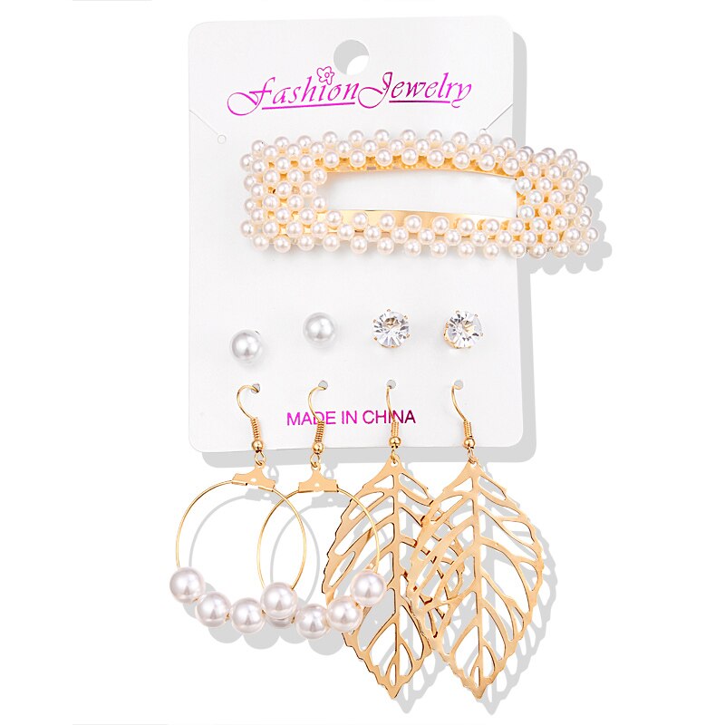 Conjunto de joias de pérola, conjunto de joias de pérola para mulheres, brincos pendurados para mulheres, tira de cabelo, joias vintage, casamento, cristal, presentes de metal