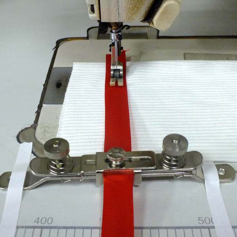 Abrazadera para banda elástica, encaje, correas, piezas de máquinas de coser industriales, soporte de tensión elástica de ancho ajustable