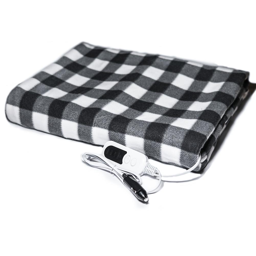 Manta multifuncional inteligente para coche, manta eléctrica de viaje para coche, camión, barco, 12V, 150x100cm