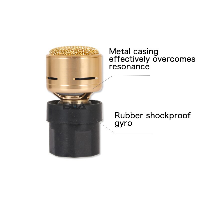 Microphone Core Cartridge Replacement Capsule Repair Parts Core for Wire & Wireless