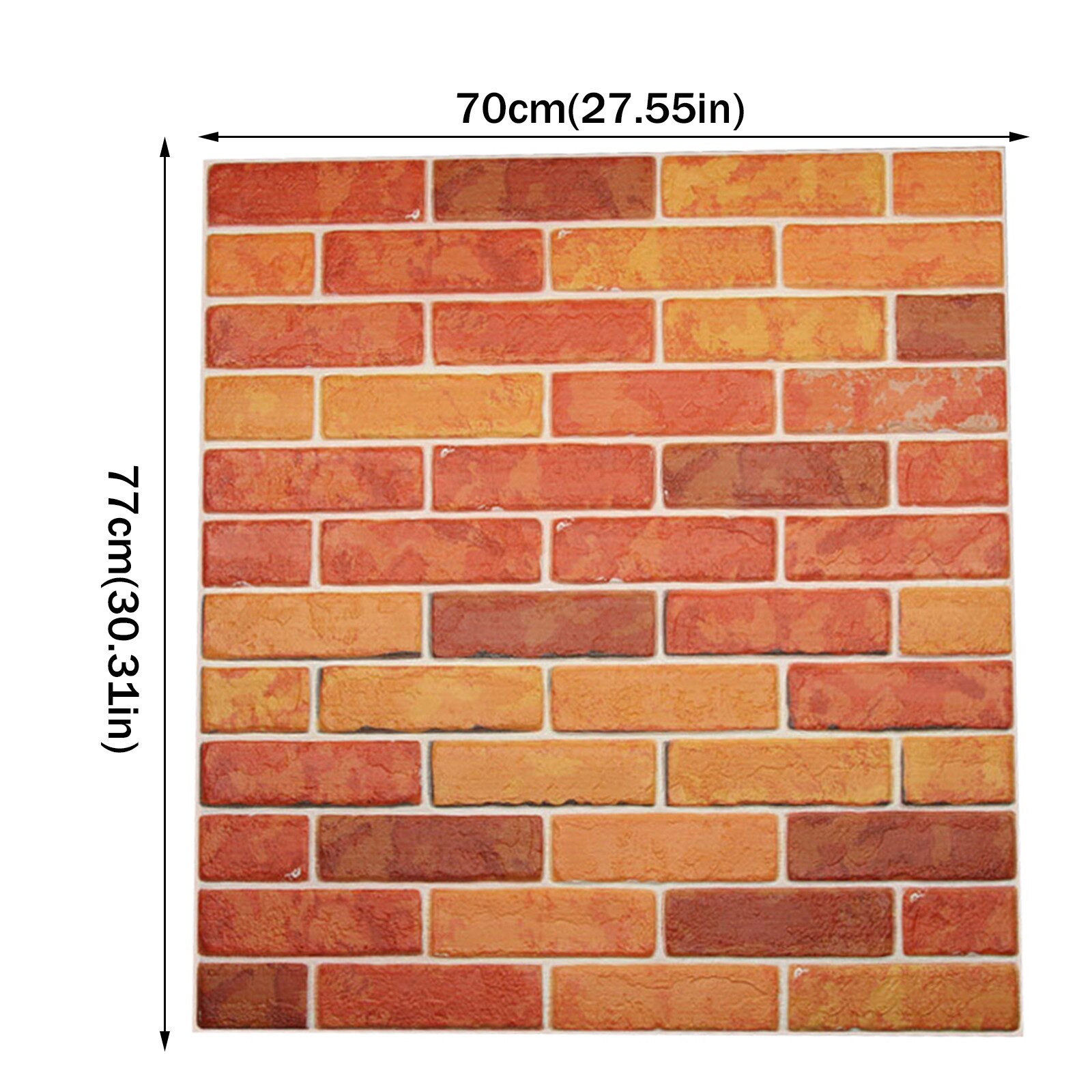 3D Foam Tile Wall Sticker Wallpaper Decor Foam Waterproof Wall Covering Wallpaper Self-Adhesive 3D Brick Sticker Foam Wallpaper: C